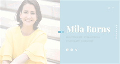 Desktop Screenshot of milaburns.com